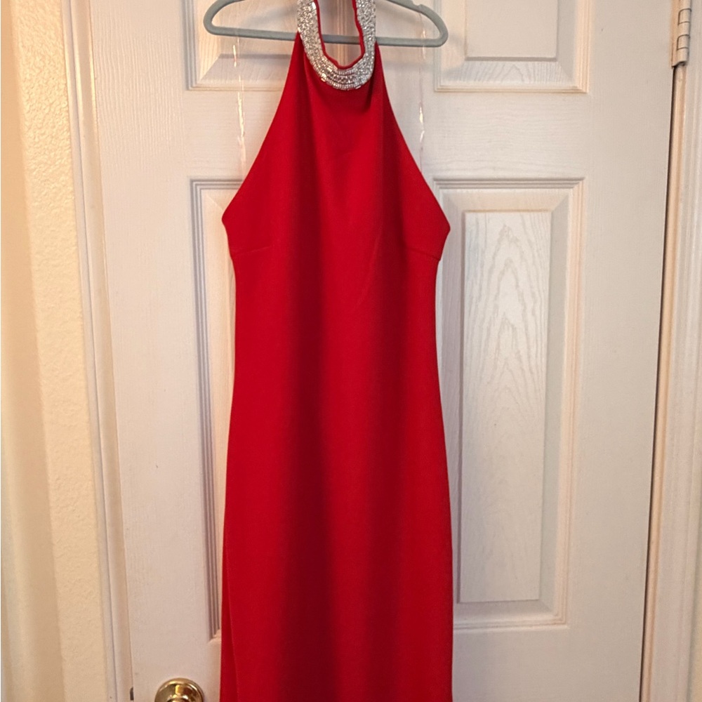 Chic Backless Red Dress